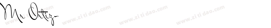 Mr Ortiz字体转换